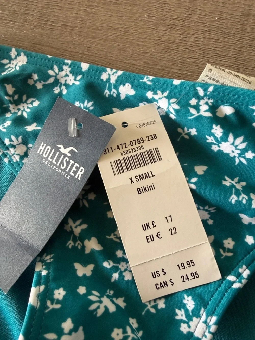 Hollister NWT  Floral Bikini Set - Teal/Blue Brand New With Tags! 🏷️